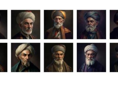 بازسازی چهره شاعران ایرانی به یاری هوش مصنوعی Midjourney (میدجرنی)