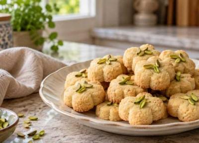 طرز تهیه شیرینی نخودچی با مارگارین؛ لطیف و خوش عطر با هل طرز تهیه شیرینی نخودچی با مارگارین؛ لطیف و خوش عطر با هل